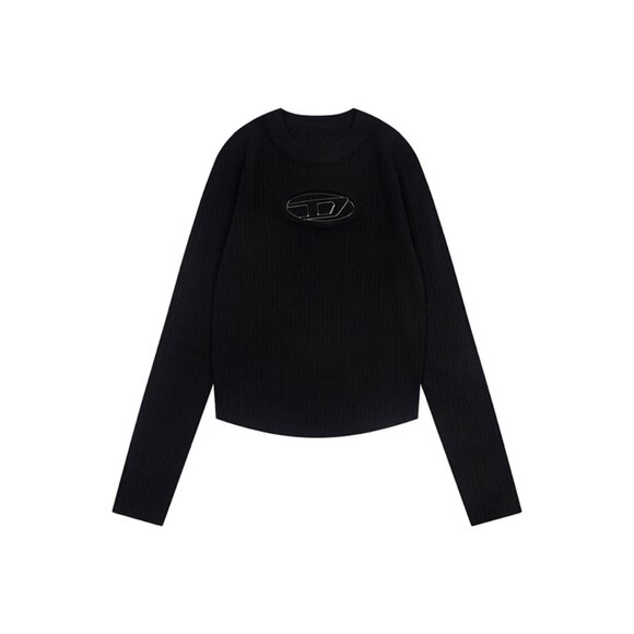 Diesel Black Long-Sleeved Sweater - Picture 1 of 8